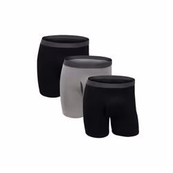 Fruit of the Loom Men's Premium Tag-Free Cotton Underwear (Regular  Big Man-3 Pack-Black/Gray  4X-Large