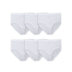 Fruit Of The Loom Womens Fit For Me Plus Size Underwear  Designed To Your Curves  Brief - Cotton - White  10 Plus