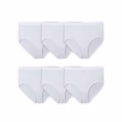 Fruit Of The Loom Womens Fit For Me Plus Size Underwear  Designed To Your Curves  Brief - Cotton - White  9 Plus