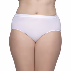 Fruit Of The Loom Womens Fit For Me Plus Size Underwear  Designed To Your Curves  Brief - Cotton - White  9 Plus
