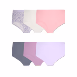 Fruit Of The Loom Womens Fit For Me Plus Size Underwear Designed To Your Curves Brief - Microfiber - Assorted 10 Plus