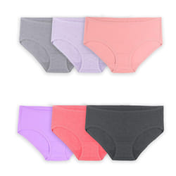 Fruit of the Loom Women's 360 Underwear  High Performance Stretch for Effortless Comfort  Available in Plus Size  Cotton Blend-Hipster-6 Pack-Colors M