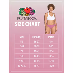 Fruit of the Loom Women's 360 Underwear  High Performance Stretch for Effortless Comfort  Available in Plus Size  Microfiber-Bikini-6 Pack-Colors May