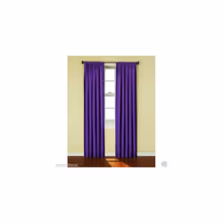 ECLIPSE Kendall Modern Blackout Thermal Rod Pocket Window Curtain for Bedroom or Living Room 1 Panel  42 X 63  Purple