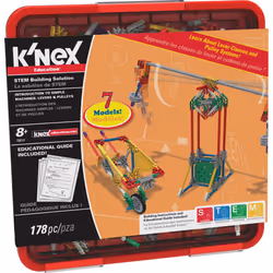 K'Nex Education 78610 Intro to Simple Machines: Levers and Pulleys Set for Key Stages 1 and 2 Construction Education Toy, 178 ...