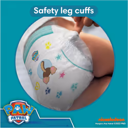 Pampers Baby-Dry Paw Patrol Edition Size 5, 186 Nappies, 11kg - 16kg, Monthly Pack, with A Stop & Protect Pocket to Help Prevent Leaks at The Back