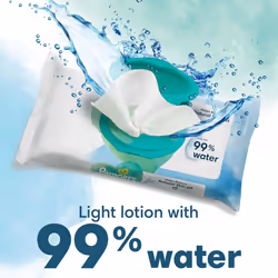 Pampers Harmonie Aqua Baby Wipes 24 Packs of 48 Wipes = 1152 Baby Wet Wipes, Help restore natural skin pH,delicate lotion with 99% water