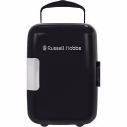 Russell Hobbs Mini Cooler RH4CLR1001B 4L/6 Can Portable Mini Cooler & Warmer for Cosmetics/Makeup/Skincare, AC/DC Power, Retr ...