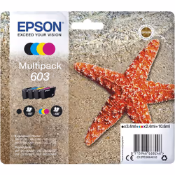 Epson 603 Starfish Genuine , 4-Colours Multipack Ink Cartridges