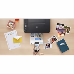 Canon PIXMA TS3350 Wireless Colour All-in-One Inkjet Printer (Black) - A4 Print, Copy, Scan FINE Cartridges XL Ink Available Borderless Printing