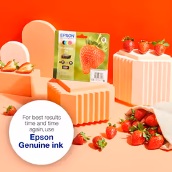 Epson 29 Strawberry Genuine Multipack, 4-colours Ink Cartridges, Claria Home Ink