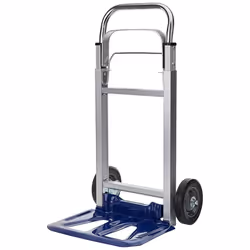 Einhell BT-HT 90 Folding Sack Truck - 90 kg Capacity Aluminium Framed Folding Trolley On Wheels - Folding Hand Truck With Extendable Handle Multicolor