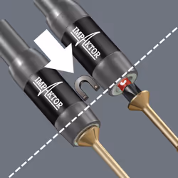 Bit-Check 10 PZ Impaktor 1 TriTorsion Long Life Pozidriv bit set for all impact drills, with Impaktor holder, 10pc, 05057684001