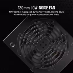 CORSAIR CX750 80 PLUS Bronze Non Modular Low-Noise ATX 750 Watt Power Supply - UK - Black