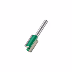 Trend CraftPro Straight Two Flute Router Cutter Bit, 1/4 Inch Shank, 15mm Cut Diameter & 25mm Cut Length, Tungsten Carbide Ti ...