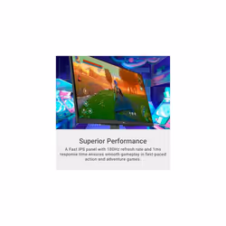 G2725D 27 Inch QHD (2560x1440) Gaming Monitor, 180Hz, IPS, 1ms, AMD FreeSync, 99% sRGB, DisplayPort, 2x HDMI, Black