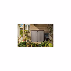 250001 Store It Out Pro Outdoor Storage Shed, 145.5 x 82 x 123cm Beige/Brown