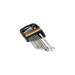Sealey S0832 Metric Extra-Long Combination Spanner Set, Silver, 10 Pieces