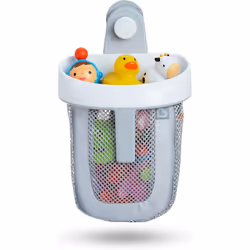 Munchkin Super Scoop Baby Bath Toy Storage Basket NetRemovable Wall Hanging Bath Tidy, Baby Bath Caddy & Bath Organiser Rack, ...