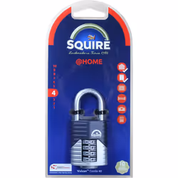 Henry Squire Vulcan 4 Wheel Open Shackle Combination Padlock, 40 mm (Length)