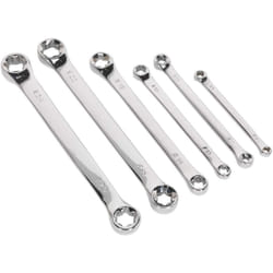 Sealey Siegen S01107 6pc TRX-Star* Double End Spanner Set, Silver