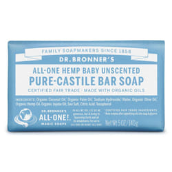 Pure-Castile Bar Soap - Baby Unscented, 5oz. Bars (Pack of 3)