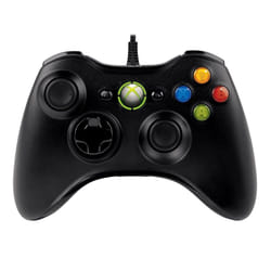 Microsoft Xbox 360 Controller for Windows Black USB 2.0 Gamepad PC, Xbox