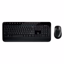 Microsoft Wireless Desktop 2000, Full-size (100%), Wireless, RF Wireless, Black, Mouse included