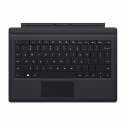 Microsoft Type Cover, Touchpad, Microsoft, Surface Pro 3, Black, Scratch resistant, Shock resistant, Docking