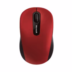 Microsoft Bluetooth Mobile Mouse 3600, Ambidextrous, BlueTrack, Bluetooth, Black, Red