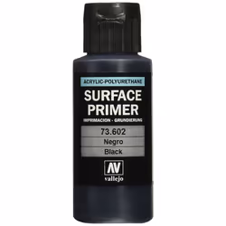 Vallejo Black Primer Acrylic Polyurethane, 60ml
