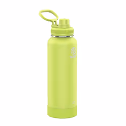 Takeya Actives 40 oz Vacuum Insulated Stainless Steel Water Bottle with Spout Lid Premium Quality Citron Green