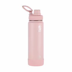 Takeya Actives 24 Oz Vacuum Insulated Stainless Steel Water Bottle with Spout Lid Premium Quality Blush