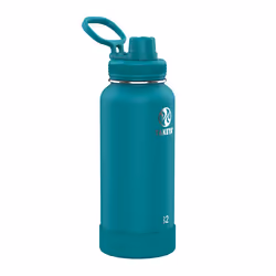 Takeya Actives 32 oz Vacuum Insulated Stainless Steel Water Bottle with Spout Lid Premium Quality Mystic Blue