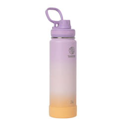 Takeya Actives 24 oz Vacuum Insulated Stainless Steel Water Bottle with Spout Lid  Premium Quality  Ombre Golden Hour