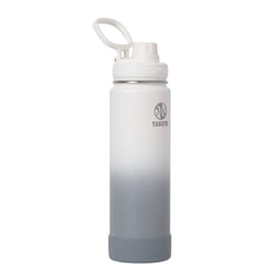 Takeya Actives 24 oz Vacuum Insulated Stainless Steel Water Bottle with Spout Lid  Premium Quality  Ombre Morning Mist