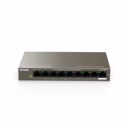 Tenda TEF1109P-8-63W, Unmanaged, Fast Ethernet (10/100), Power over Ethernet (PoE), Rack mounting