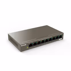 Tenda TEF1109P-8-63W Unmanaged Fast Ethernet (10/100) Power over Ethernet (PoE) Black