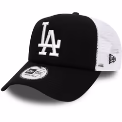 New Era LA Dodgers Mesh Trucker Snapback Baseball Cap Black