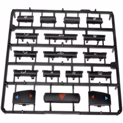 Dorman 76833 HVAC Control Button Kit for Select Saab Models  Black
