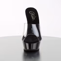 Pleaser Shoes Allure-601 Sandals Female Black, Transparent