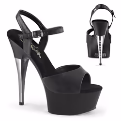 Pleaser Shoes Captiva-609, Sandals, Female, Adult, Black, 15.2 cm, Fashion