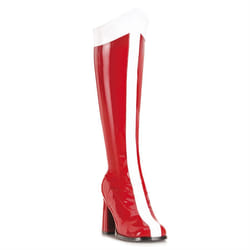 Pleaser Shoes Gogo-305 Female White, Red