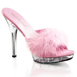 Pleaser Shoes Lip-101-8 Pumps Female White, Transparent
