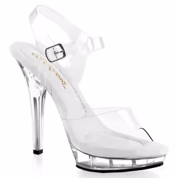 Pleaser Shoes Lip-108, Sandals, Female, Adult, Transparent, Stilettos, 12.7 cm