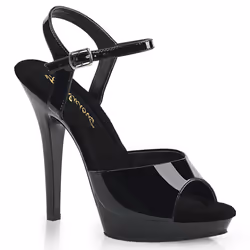 Pleaser Shoes Lip-109, Sandals, Female, Adult, Black, 12.7 cm, Fashion