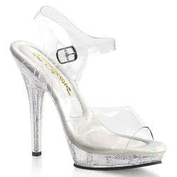 Pleaser Shoes Lip-108MG Sandals Female Transparent