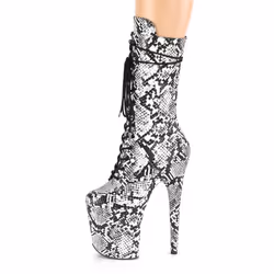 Pleaser Shoes Flamingo-1050SP Female Black, White
