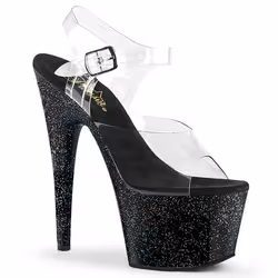 Pleaser Shoes Adore-708MG, Sandals, Female, Adult, Transparent, Stilettos, 17.8 cm