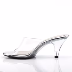 Pleaser Shoes Belle-301 Female Gold, Transparent